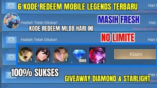 BURUAN REDEEM! 6 KODE REDEEM ML TERBARU KODE REDEEM MOBILE LEGENDS HARI INI UPDATE APRIL 2024