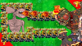 Plants vs Zombies Hack ❄ repeater mario  vs gigagargantua ❤134
