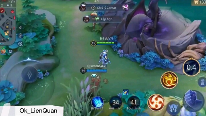 Thêm 3s nữa thôi là Valhein cho team bạn bốc hơi rồi #LienQuanMobile