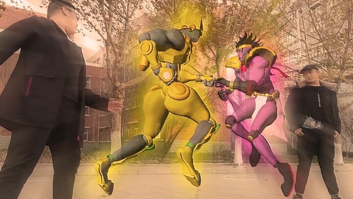 Live-action version: Dio fights Jotaro! ! ! Explosion special effects, social death throughout the p