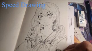 Speed Drawing Menggambar Fan art Yoisaki Kanade Project SEKAI