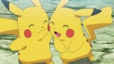 Who can resist posting with Pikachu! !