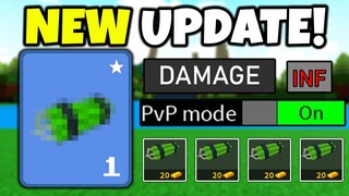 *NEW* PVP UPDATE ITEM!! (inf damage) | Build a boat for Treasure ROBLOX