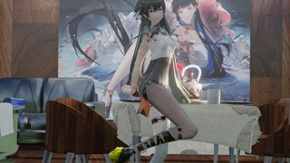 热首席者赛琳娜耶🥵（战双帕弥什MMD）自建场景 黑丝