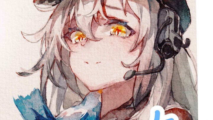 [Moyu/Watercolor] Lan Xiaoniao, become Ceylon, Yingjiao Ning is really good, tin and black fit thank