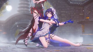 [Honkai Impact Three MMD/Xieer] Saat cahaya bulan terbit, siapa yang akan mengetuk pintu ini [Frost Snow Millennium]