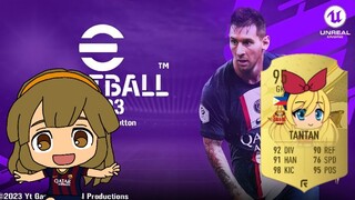 Nanobana Kinako played eFootball 2023 (PES 2023) for the first time