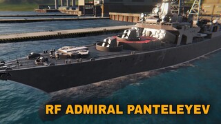 Modern Warships: RF ADMIRAL PANTELEYEV in action.