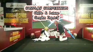 COSPLAY COMPETITION "ala-ala" (Lumine X Childe) sound nya bikin ngakak 😌🙏🏻