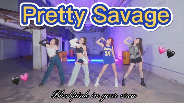 【女团永动机】Blackpink-Pretty Savage 拽姐地下室全曲超还原翻跳 | 实力演绎又甜又飒！女孩子真美好！