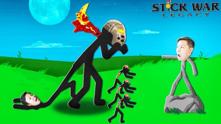 NẾU SLENDERMAN SẢN XUẤT ĐỘI QUÂN NGƯỜI QUE HUYỀN THOẠI TRONG STICK WAR LEGACY | Thử Thách SlenderMan