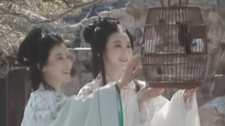 "Mái tóc đen nhánh như miếu ve sầu, tóc búi cao, tóc như mây như sương. Nàng không đeo trang sức lộn