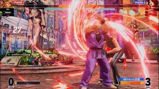 KOF15　チャンピオン　リョウサカザキ　45HitMAX龍虎乱舞コンボ　エリザベートのコンボも威力やばい