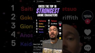 Top 10 strongest in #anime/#manga?! AGAIN?! #naruto #onepiece #bleach #dragonball #ranked #shorts
