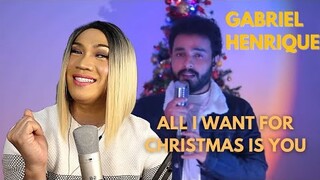 All I Want For Christmas Is You - Gabriel Henrique (Cover Mariah Carey) REACTION VIDEO