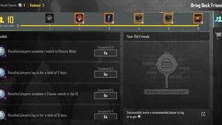 Complete New Recall Event 🔥 PUBG Mobile Kr