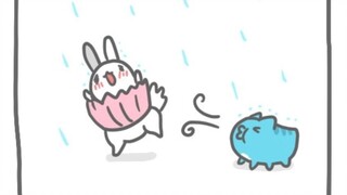 下雨自然就刮风了！