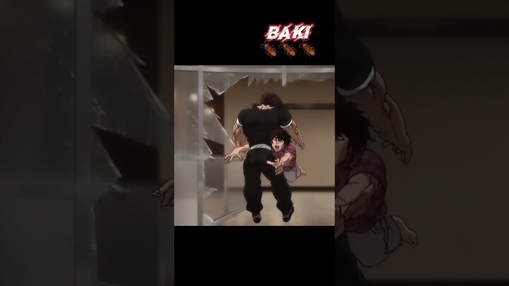 Baki turned into a cockroachðŸ‘€ðŸª³ |Baki Hanma| #anime #animemoments #baki