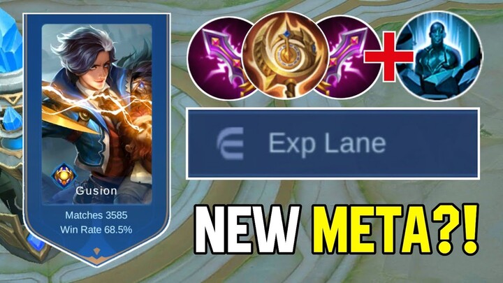 GUSION EXP LANE + PETRIFY IS THE NEW META!! ( you must try )