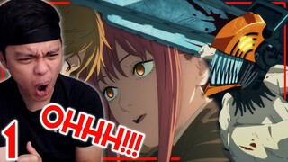 THAT BOY IS CRACKED OUT!! | Chainsaw Man Episode 1 Reaction