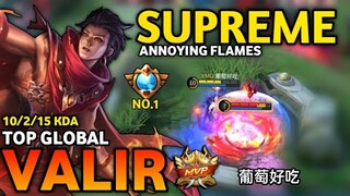 VALIR BEST BUILD 2022 | TOP GLOBAL VALIR GAMEPLAY | MOBILE LEGENDS✓