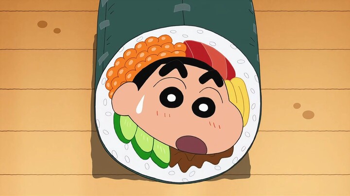 [Crayon Shin-chan] Shin-chan làm món sushi cuộn siêu sang chảnh không thể cưỡng lại, trường mẫu giáo