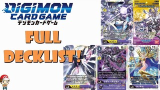 FULL Mastemon Starter Decklist Revealed (ST10) - Every Card! (Digimon TCG News)