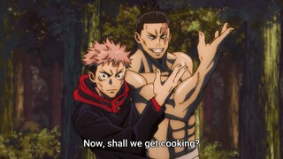 Toudou and Itadori vs Hanami - Jujutsu Kaisen
