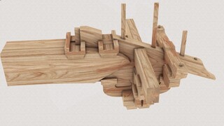 【Ancient Architecture】Song-style bracket set mortise and tenon assembly animation