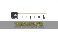 Replace the steering engine+ steering engine swing arm - 1/16 off-road carbon brush version
