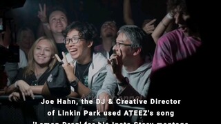 Joe Hahn (of Linkin Park), used ATEEZ song 'Lemon Drop' for his IG story montage video #에이티즈 #ATEEZ