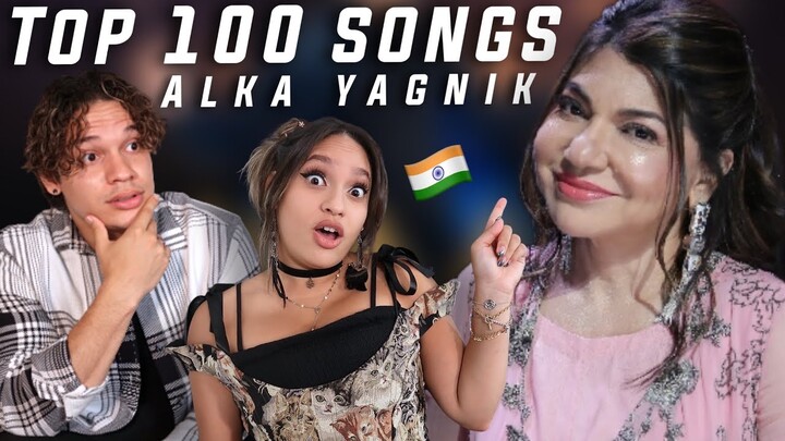 One Of Our Favourite Female Indian Voices | Latinos React to Top 100 Songs of Alka Yagnik