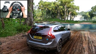 VOLVO V60 POLESTAR | Forza Horizon 5 | Realistic Steering Wheel gameplay