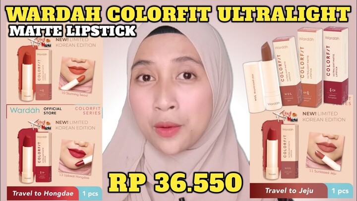 REVIEW WARDAH COLORFIT ULTRALIGHT MATTE LIPSTICK korea limited edition (2021)