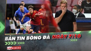 Bản tin Bóng đá ngày 7/10 | ĐKVĐ Euro đứt mạch bất bại; Barca chỉ có 15 triệu euro để mua sắm