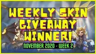 MOBILE LEGENDS SKIN GIVEAWAY (NOVEMBER 2020 - WEEK 2)