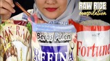 RAW RICE EATING|| COMPILATION RAW RICE  |MAKAN BERAS DIKARUNG PLASTIK |ASMR INDONESIA