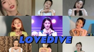 IVE新歌《LOVEDIVE》的内娱爱豆翻跳合集