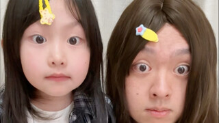 想知道你们家的爸爸是不是也长得像女儿？