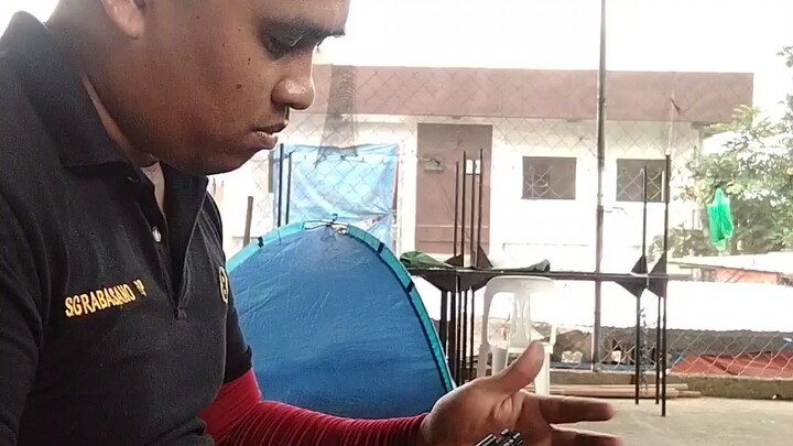 dis assemble and assemble of m4 rifle and 1911 9mm pistol