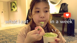 what i eat in a week *realistic* || korean food + family trip