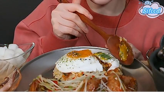 Gaà rán nước tương tỏi ớt, mì mực ốc, canh nghêu 3 #amthuc