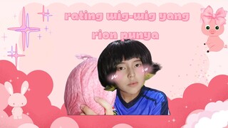 review beberapa wig Rion // ternyata ada banyak