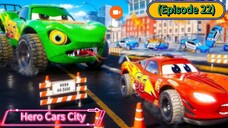 Hero Cars City (Episode 22) Liberty of Snake