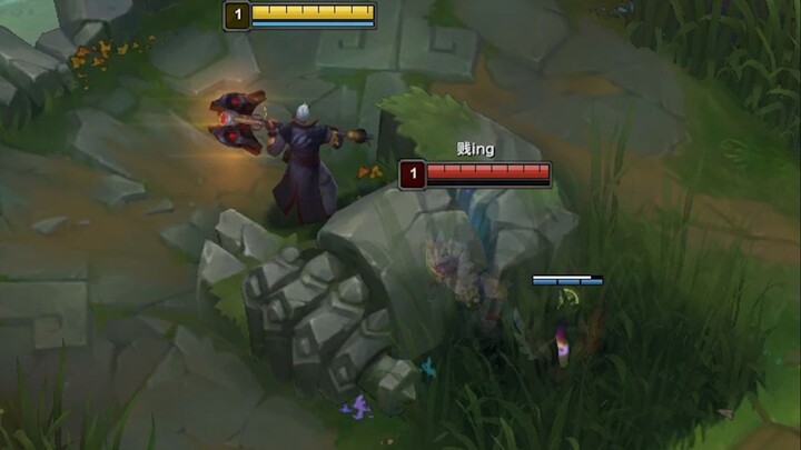 Jinx √ cấp 1 học E, lợi dụng nhà vệ sinh trêu chọc Sett