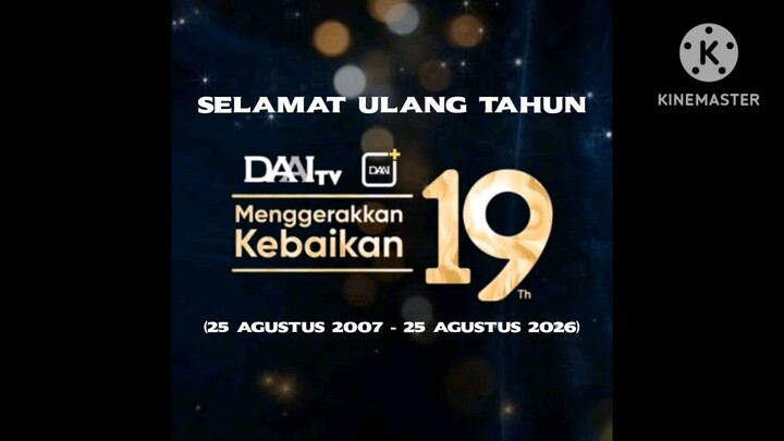 Selamat Ulang Tahun HUT Daai TV Ke-19 Tahun Menggerakkan Kebaikan (2007-2026)