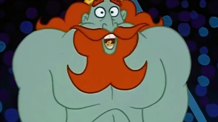 The Sea God King defeats SpongeBob SquarePants