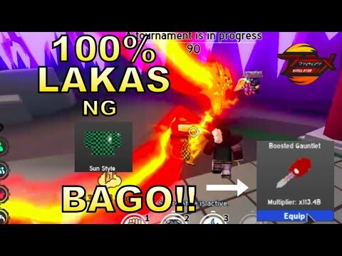 100% LAKAS NG SUN STYLE|TOP 2 SWORD NAKUHA NA!ANIME FIGHTING SIMULATOR