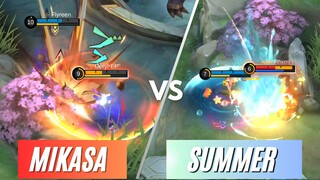 MIKASA VS SUMMER!?!! SKIN MANA YANG PALING NGERI?!?!