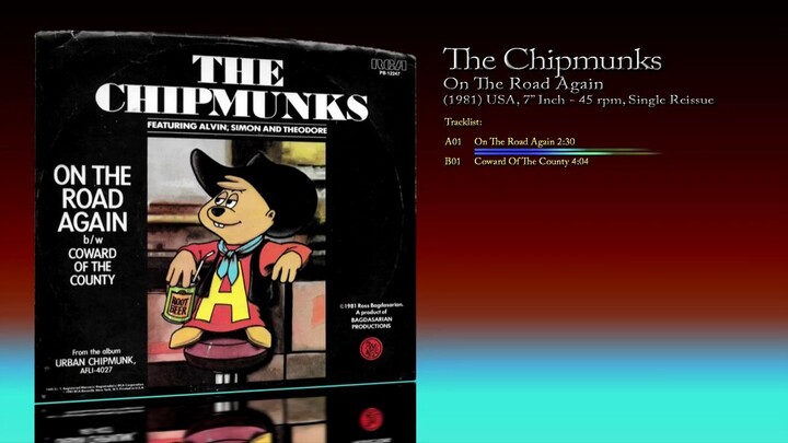 The Chipmunks (1981) On The Road Again [1983 Reissue - 7' Inch - 45 RPM]